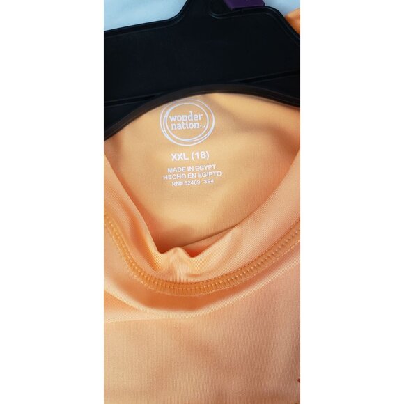 NWT Boys Graphic Print Orange Rash Guard UPF 50+ Quick Dry Size XXL 18 - Picture 5 of 6